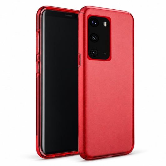3-in-1 Glitter Case for Samsung Galaxy S20 - Red