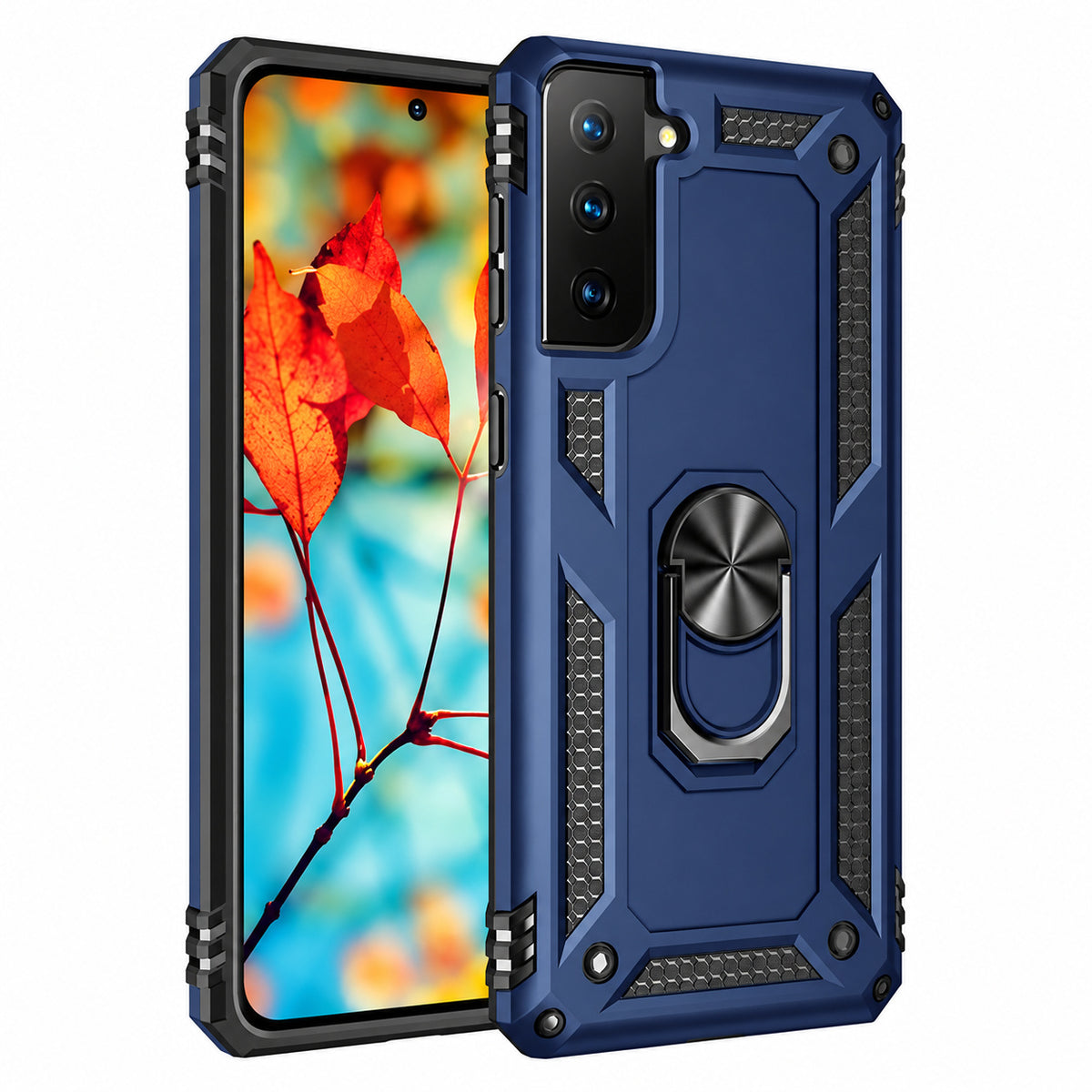 Anti-Drop Hybrid Case for Samsung Galaxy S21 - Navy