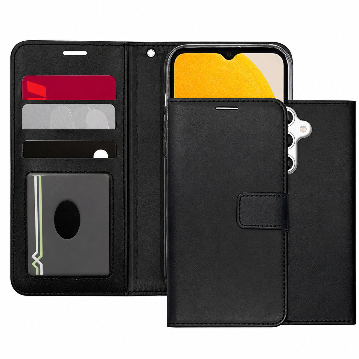 Photo ID Wallet for Samsung Galaxy A54 5G - Black