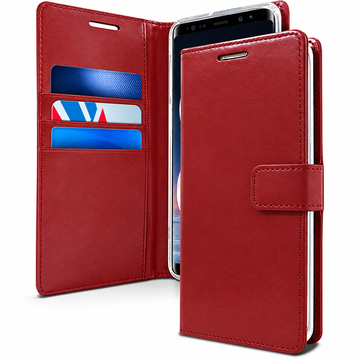 BlueMoon Diary (Goospery) for Samsung Galaxy S25 FE - Wine