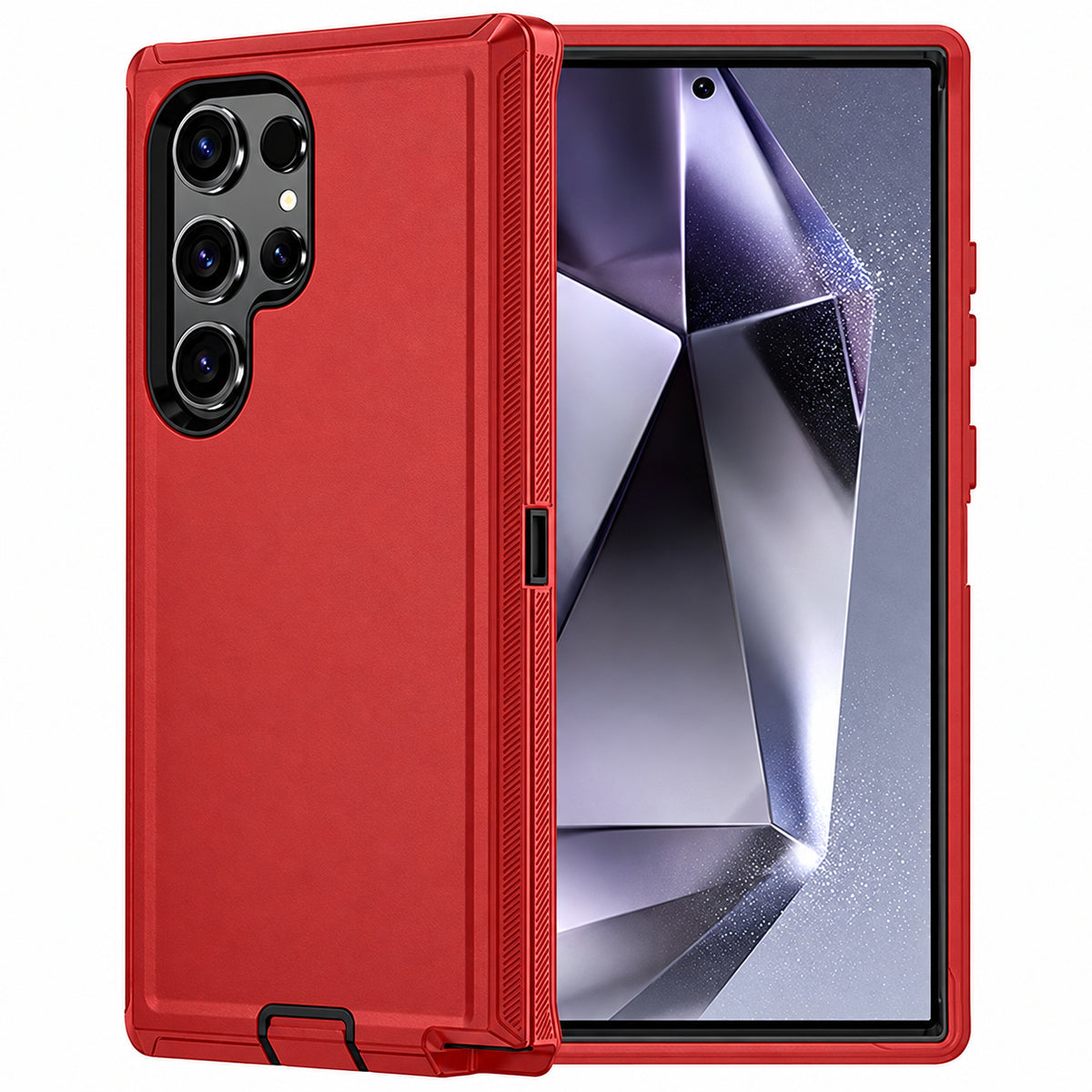 Triple Protection Case for Samsung Galaxy S26 Ultra - Red