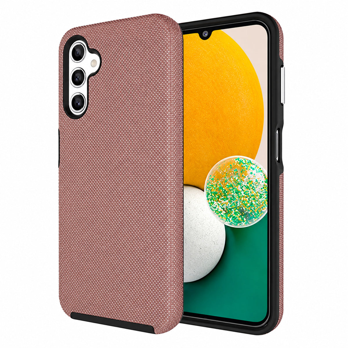 Dotted Comm Case for Samsung Galaxy S26 - Rose Gold