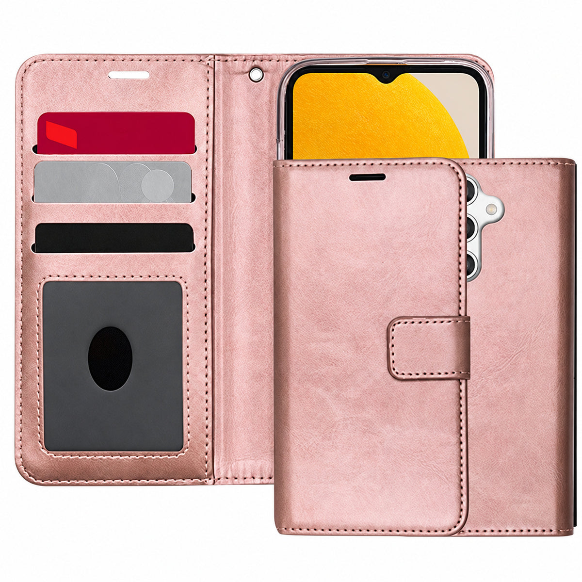 Photo ID Wallet Samsung Galaxy A54 5G Case - Rose Gold – Techtron
