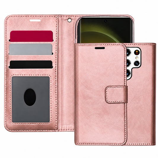 Photo ID Wallet for Samsung Galaxy S25 Ultra - Rose Gold
