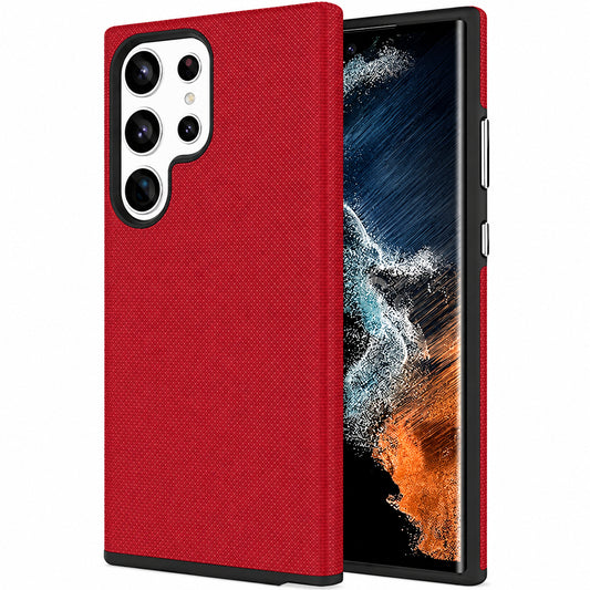 Dotted Comm Case for Samsung Galaxy S26 Ultra - Red