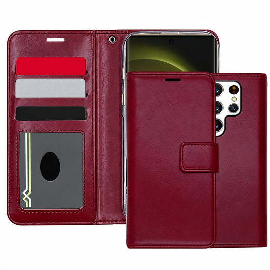 Photo ID Wallet for Samsung Galaxy S25 Ultra - Wine