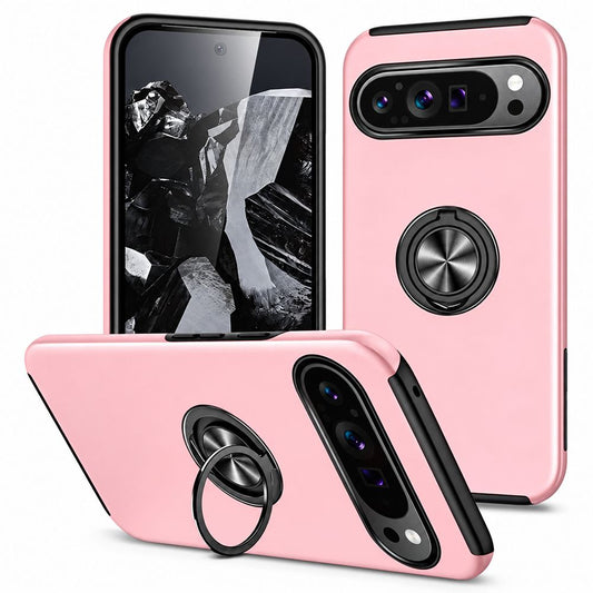 Swirl Invisible Ring Case for Google Pixel 11 Pro XL - Rose Gold