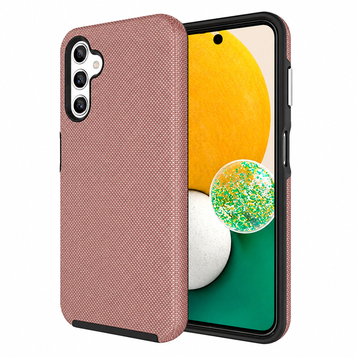 Dotted Comm Case for Samsung Galaxy S25 FE - Rose Gold