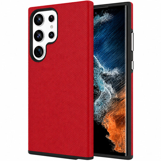 Dotted Comm Case for Samsung Galaxy S25 Ultra - Red