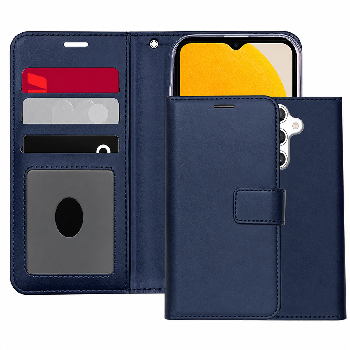 Photo ID Wallet for Samsung Galaxy A54 5G - Navy