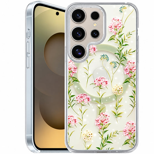 MagSafe Floret Case Samsung Galaxy S25 Ultra - Green Leaf