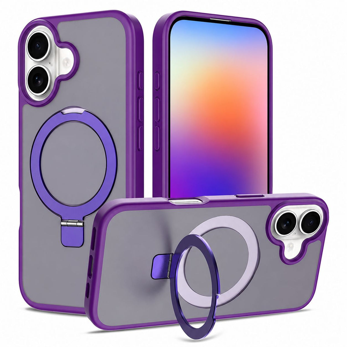 MagSafe Robust Stand Case Samsung Galaxy A07 - Deep Purple