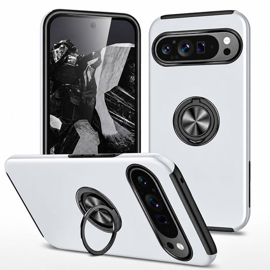 Swirl Invisible Ring Case for Google Pixel 11 Pro XL - Silver