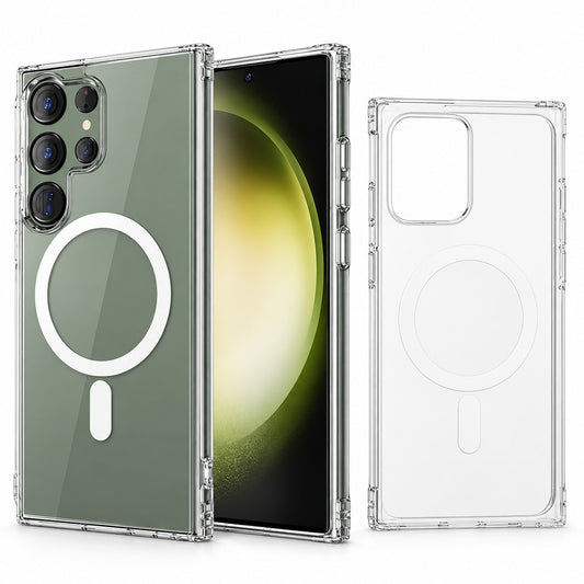 Transparent MagSafe Case for Samsung Galaxy S23 Ultra - Clear