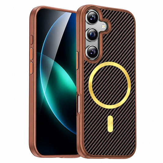 MagSafe Carbon Elite Case Samsung Galaxy S26 Plus - Brown