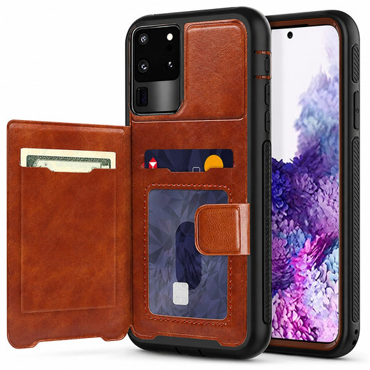 Snap Wallet for Samsung Galaxy S20 Ultra - Brown