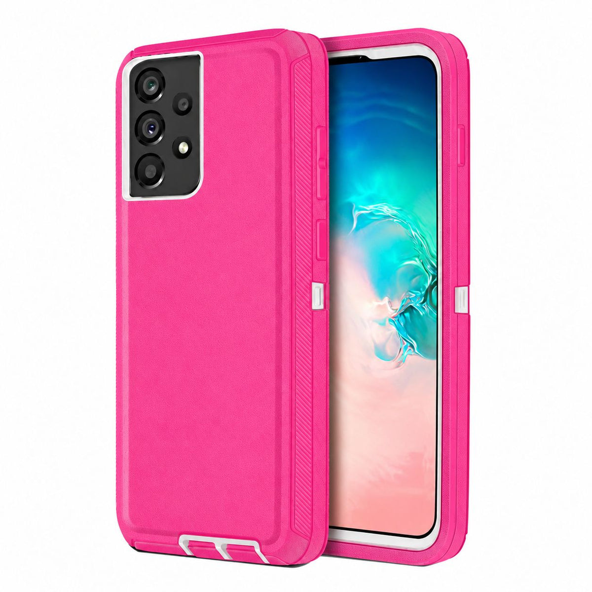 Triple Protection Case for Samsung Galaxy A53 5G - Hot Pink