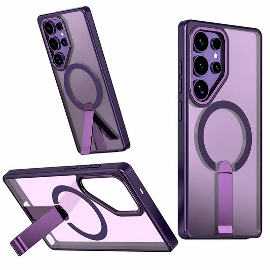 Magsafe iStand Case for Samsung Galaxy S25 Ultra - Purple