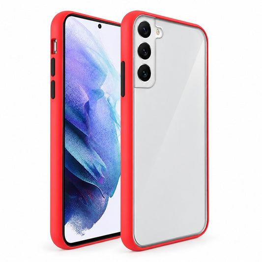 Rubberized Armor Case for Samsung Galaxy S22 Plus - Red