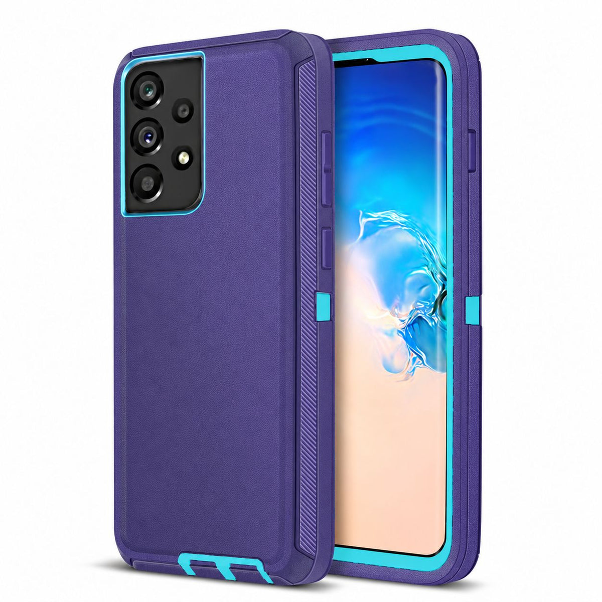 Triple Protection Case for Samsung Galaxy A53 5G - Purple