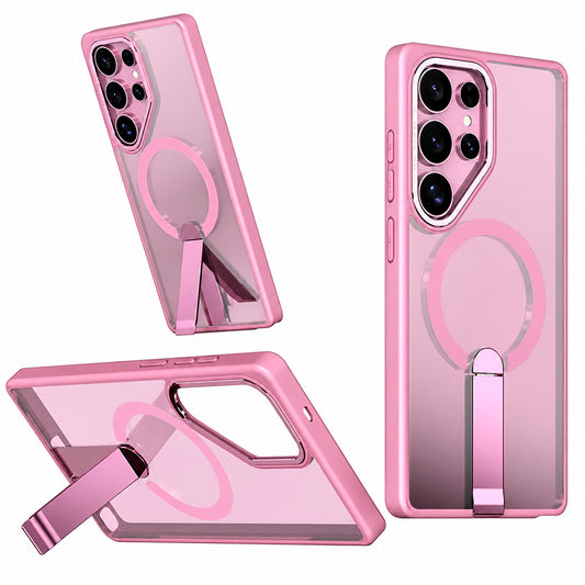 Magsafe iStand Case for Samsung Galaxy S25 Ultra - Pink