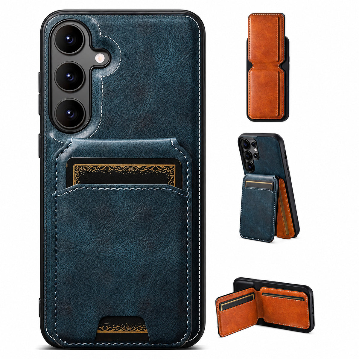 Stealth Wallet Case for Samsung Galaxy S24 - Navy