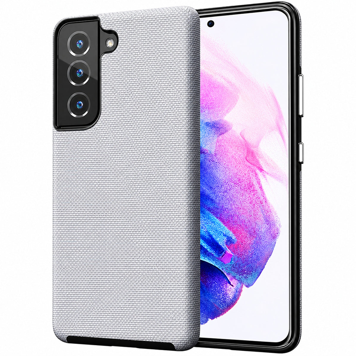 Dotted Comm Case for Samsung Galaxy S21 Plus - Silver