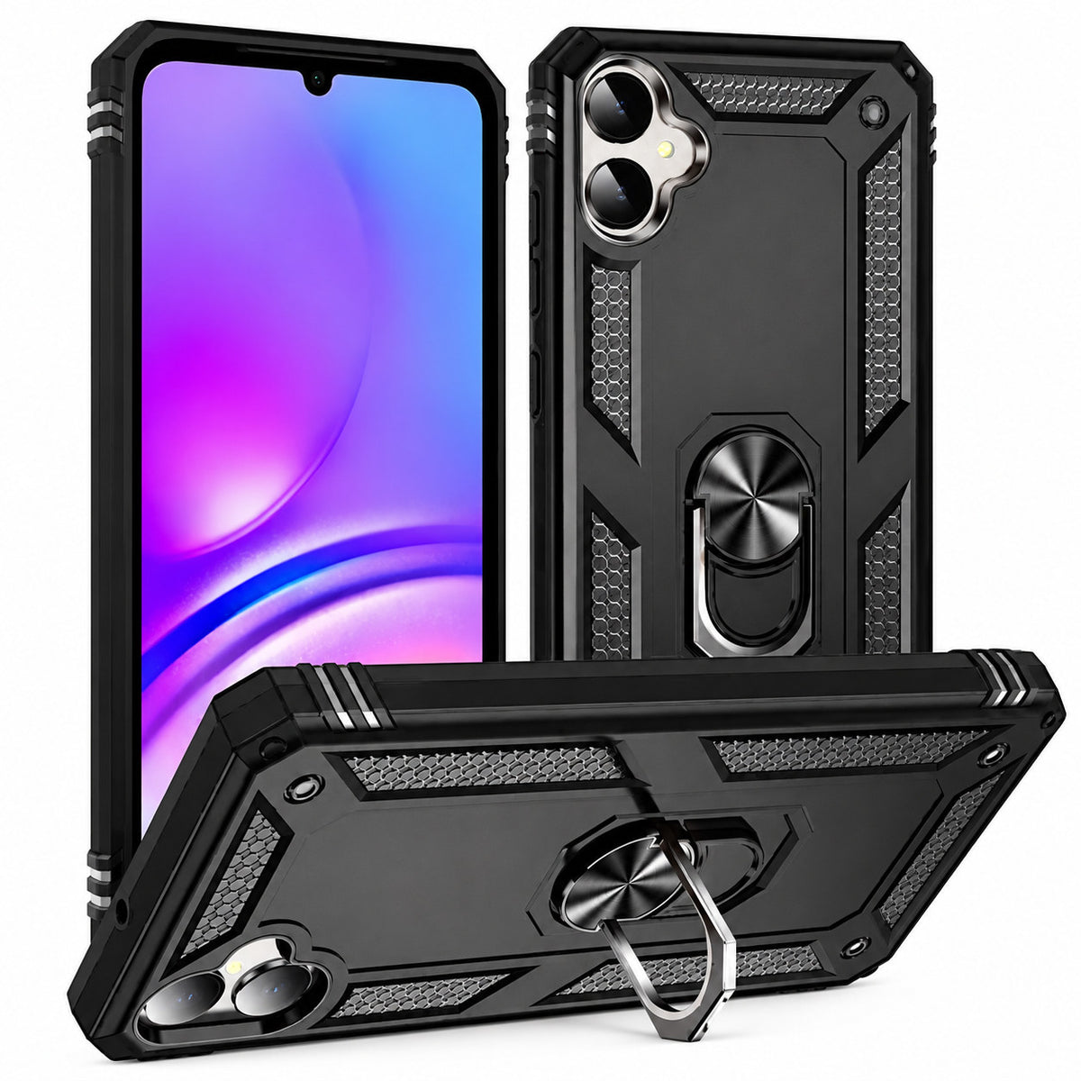 Anti-Drop Hybrid Case for Samsung Galaxy A05 - Black