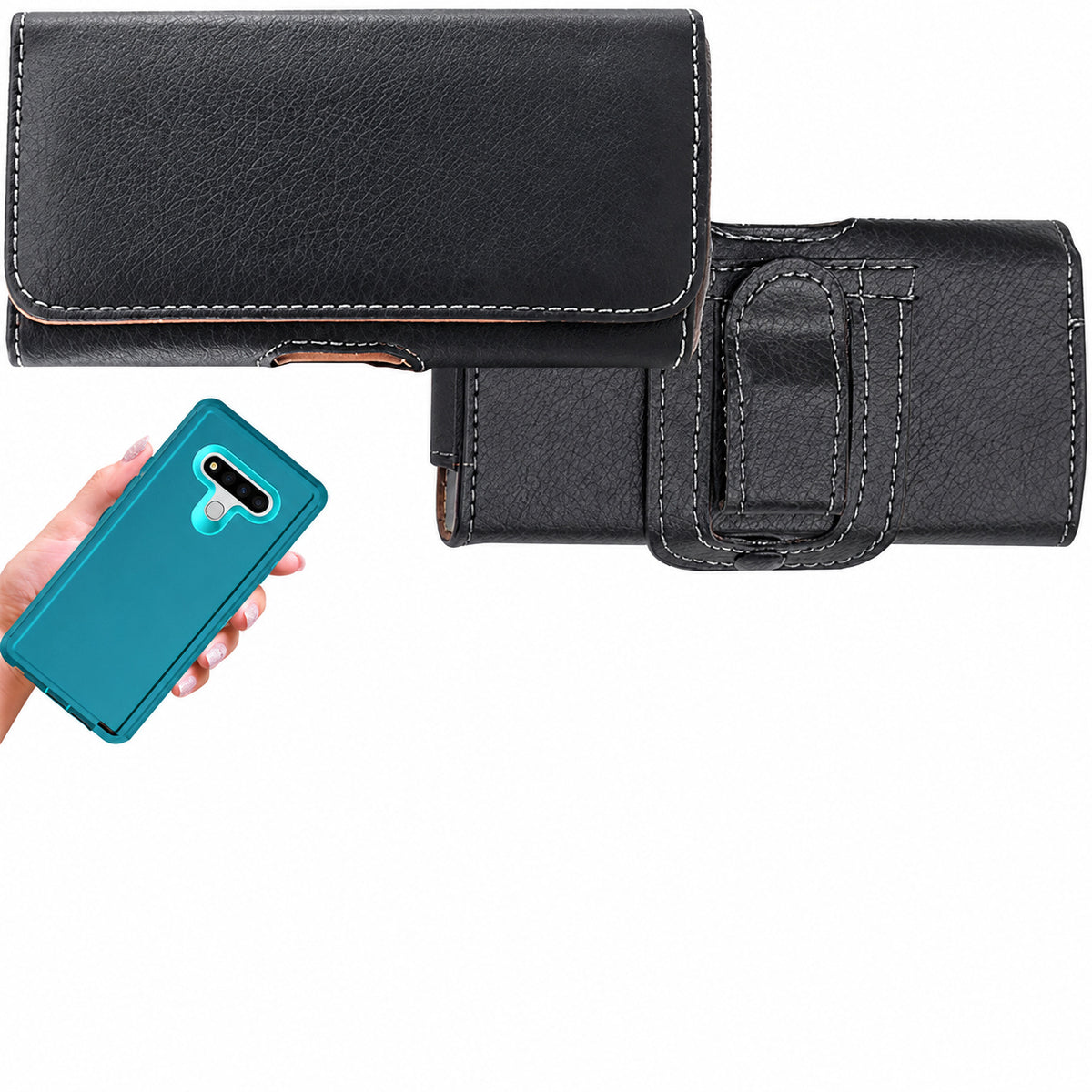 Belt Pouch Horizontal w/ Loop Z101H for Samsung Galaxy S22 Ultra - Black
