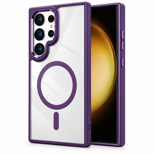MagSafe Matt Ultra Hybd Case for Samsung Galaxy S24 Ultra - Deep Purple