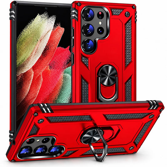 Anti-Drop Hybrid Case for Samsung Galaxy S23 Ultra - Red
