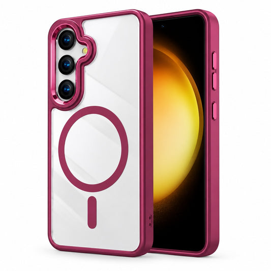 MagSafe Matt Ultra Hybrid Case for Samsung Galaxy S24 FE - Wine
