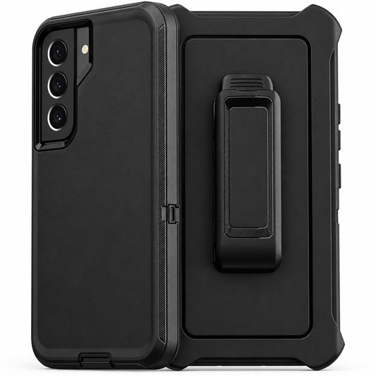 Triple Protection with Clip Case for Samsung Galaxy S24 FE - Black