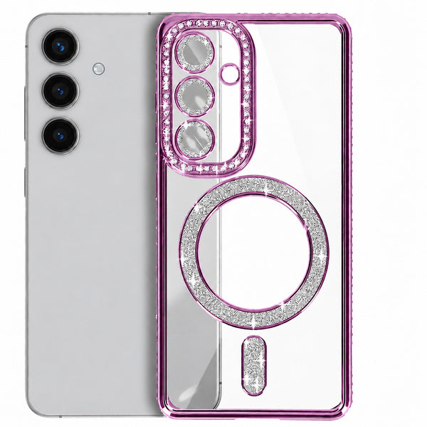 Glitter Electroplated Magsafe Case for Samsung Galaxy A18 / A17 - Purple