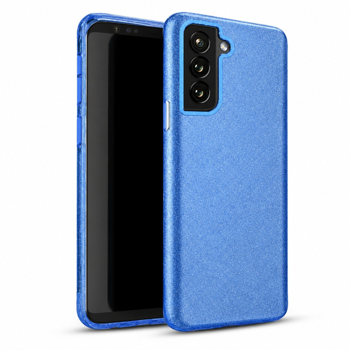 3-in-1 Glitter Case for Samsung Galaxy S22 Plus - Blue