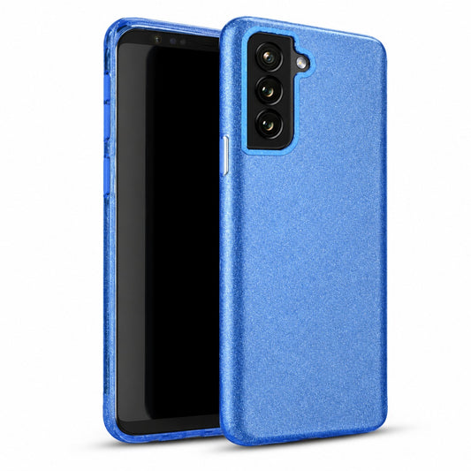 3-in-1 Glitter Case for Samsung Galaxy S22 Plus - Blue