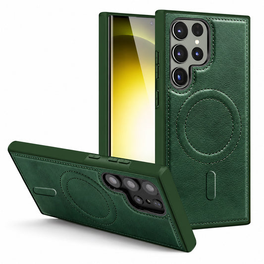 Engraved MagSafe Case for Samsung Galaxy S25 Ultra - Green