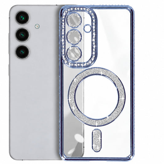 Glitter Electroplated Magsafe Case for Samsung Galaxy A18 / A17 - Blue