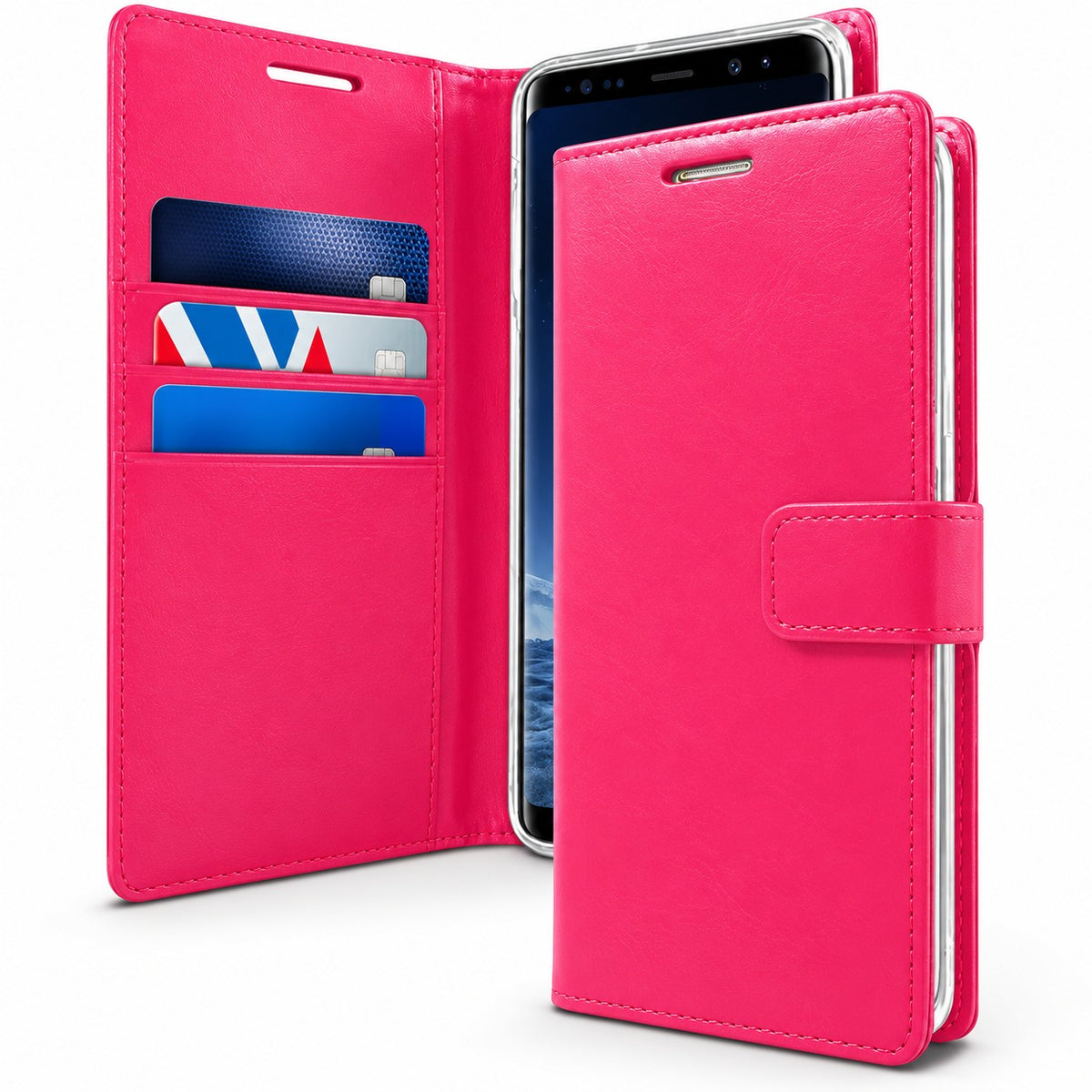 BlueMoon Diary (Goospery) for Samsung Galaxy S23 Ultra - Hot Pink
