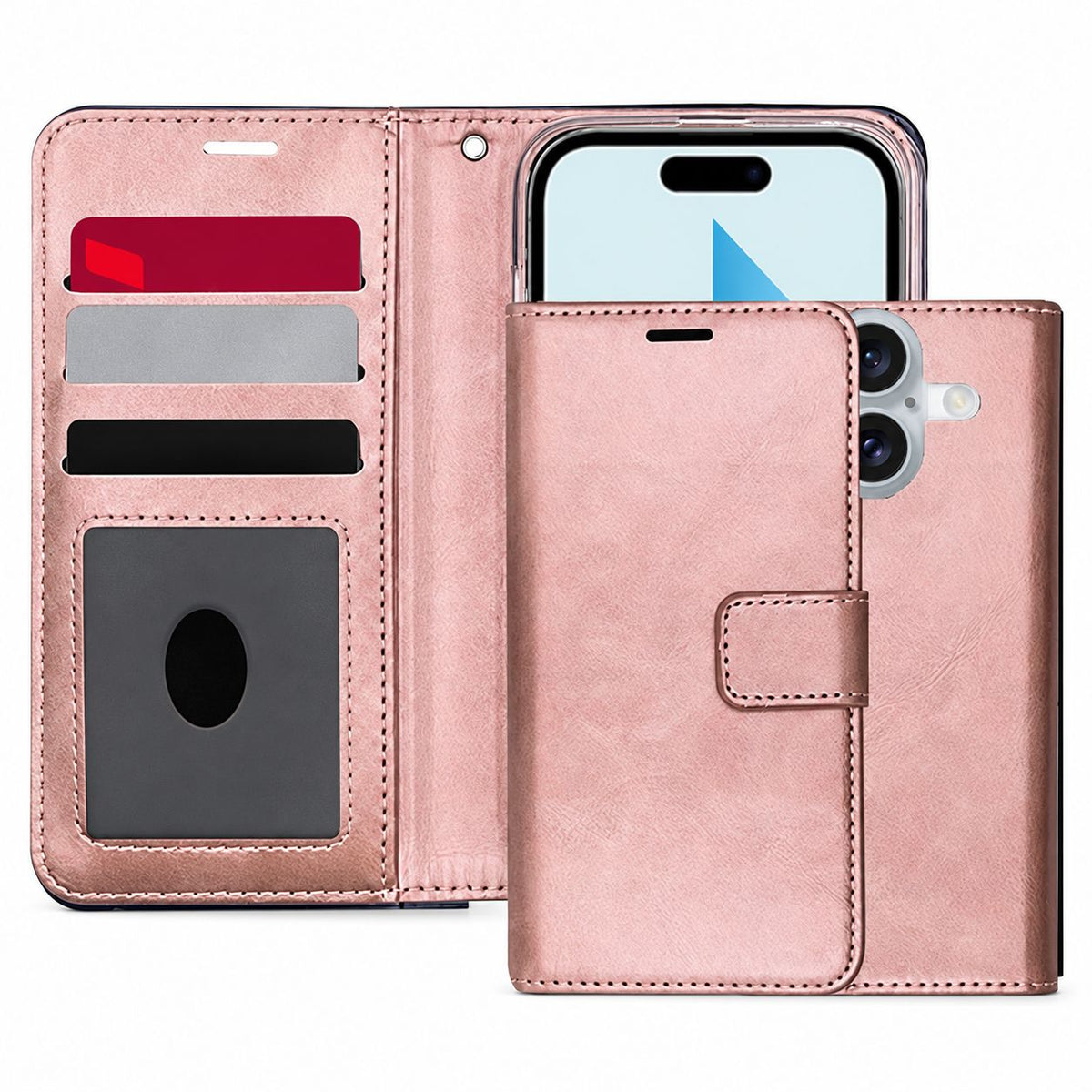 Photo ID Wallet for Samsung Galaxy A06 - Rose Gold