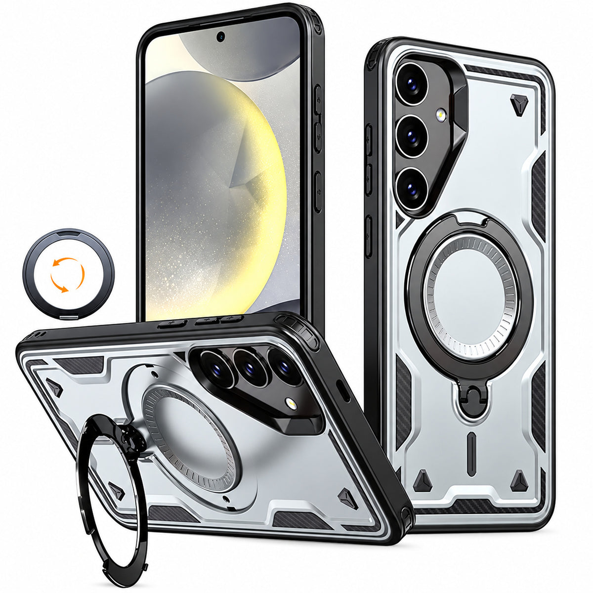 Sparta MagSafe Ring Case for Samsung Galaxy S25 Plus - Grey