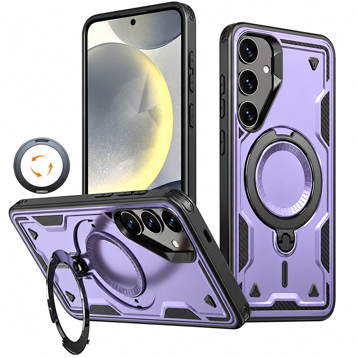 Sparta MagSafe Ring Case for Samsung Galaxy S25 Plus - Purple