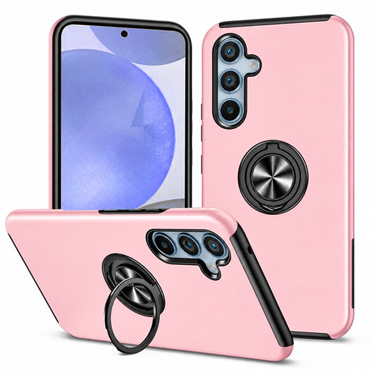 Swirl Invisible Ring Case for Samsung Galaxy A18 / A17 - Rose Gold