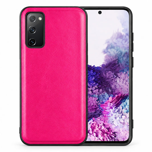 Pleather Case for Samsung Galaxy S20 - Hot Pink