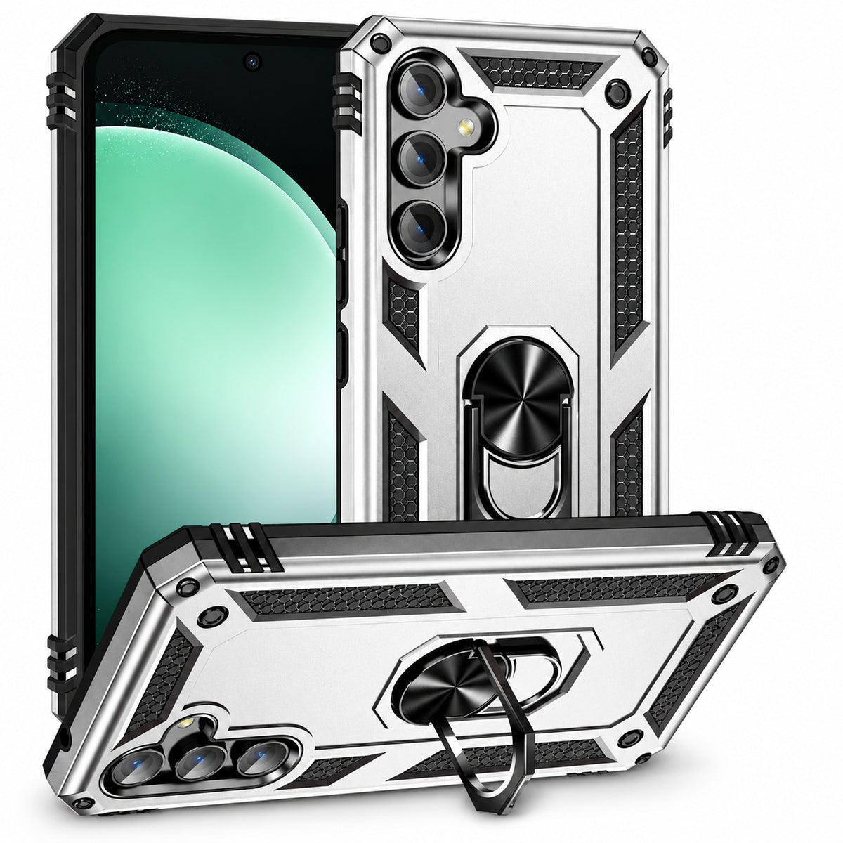 Anti-Drop Hybrid Case for Samsung Galaxy S23 FE - Grey