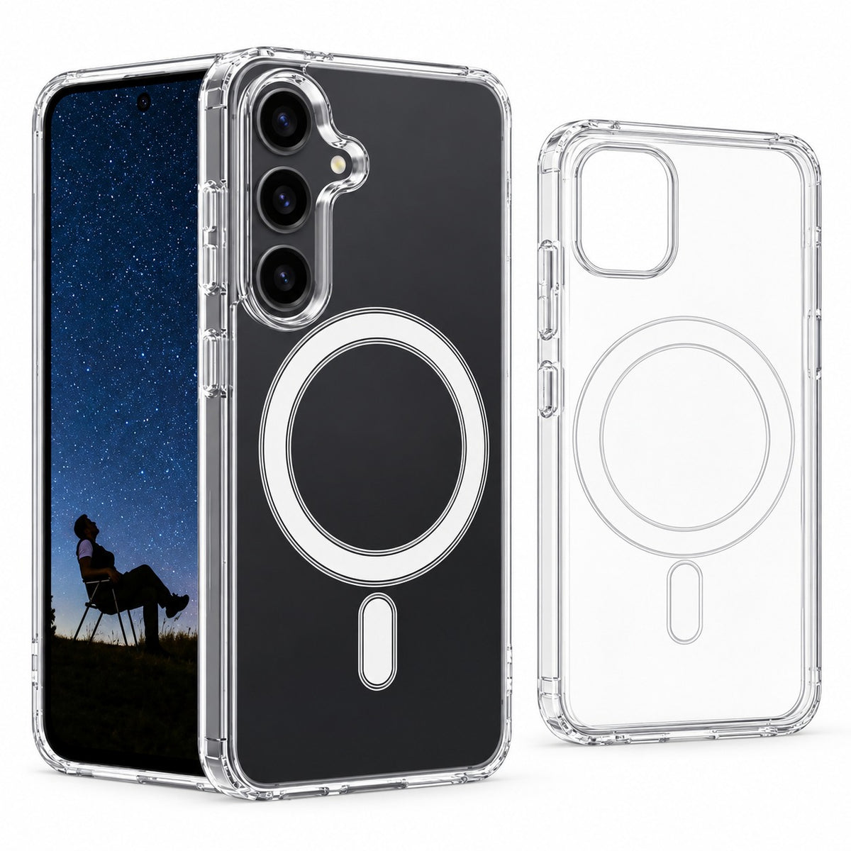 Transparent MagSafe Case for Samsung Galaxy S24 FE - Clear