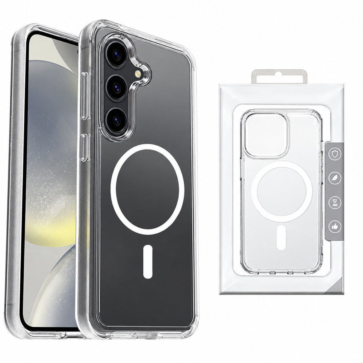 Premium MagSafe Symm Case for Samsung Galaxy S25 Plus - Clear