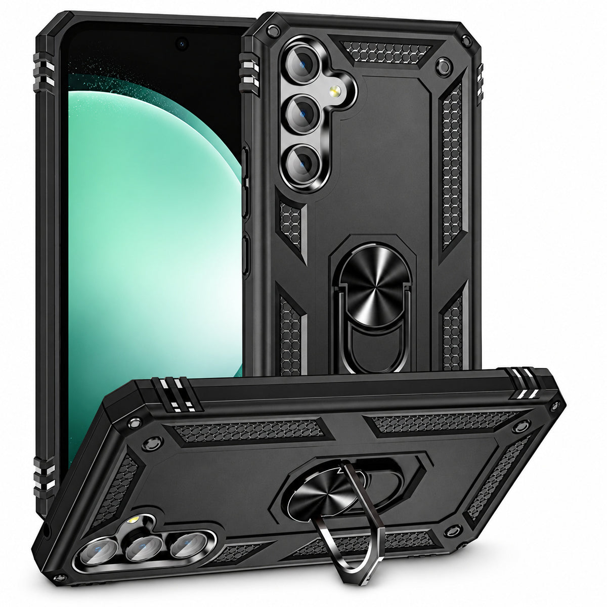 Anti-Drop Hybrid Case for Samsung Galaxy S23 FE - Black