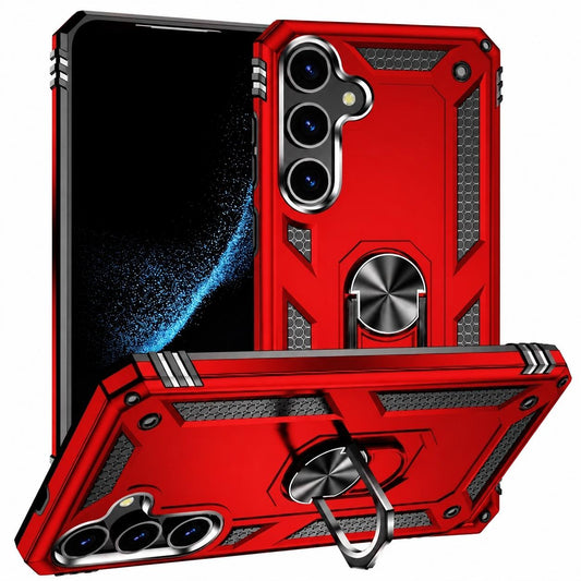 Red Samsung Galaxy A26 phone case, Anti-Drop Hybrid Case design, mobile phone cover design