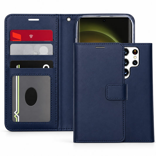 Photo ID Wallet for Samsung Galaxy S23 Ultra - Navy